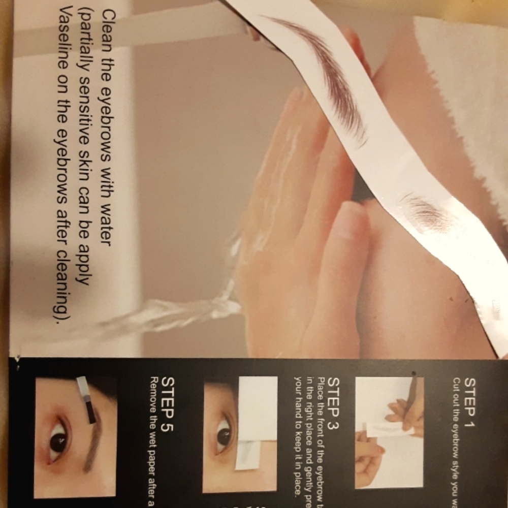 Press on eyebrows
